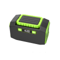 Generador de batería solar con batería reemplazable para acampar